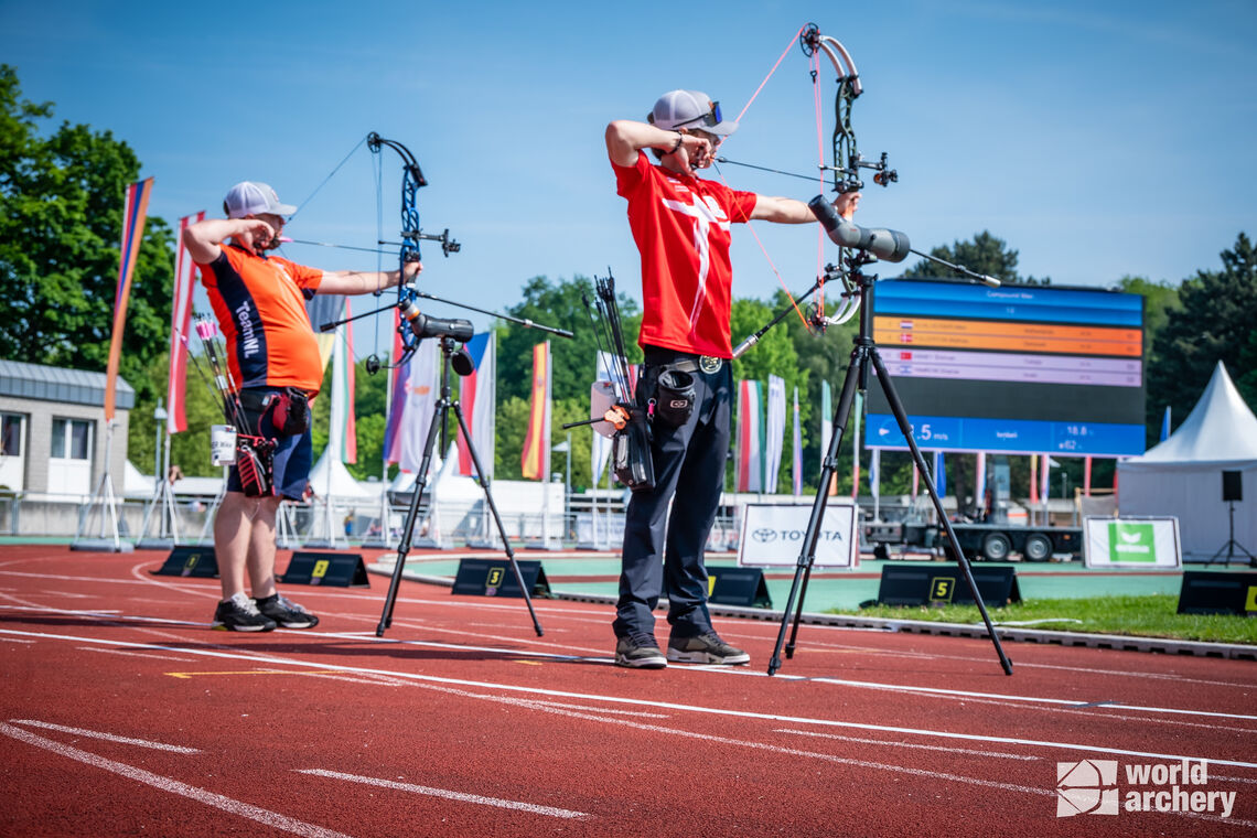 Mike Schloesser and Mathias Fullerton in European Championships 2024 semifinal.