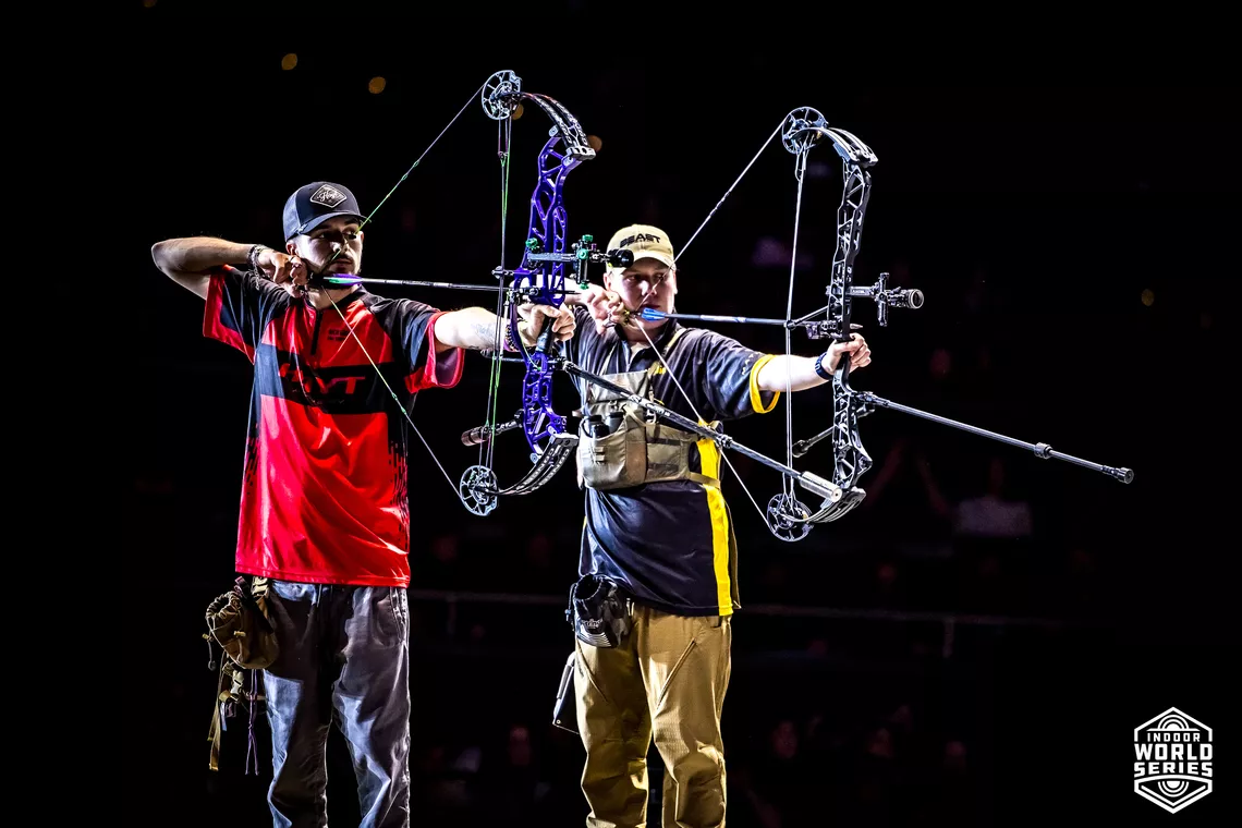 Nicolas Girard and Bodie Turner last two archers in 2025 Vegas Shootdown.