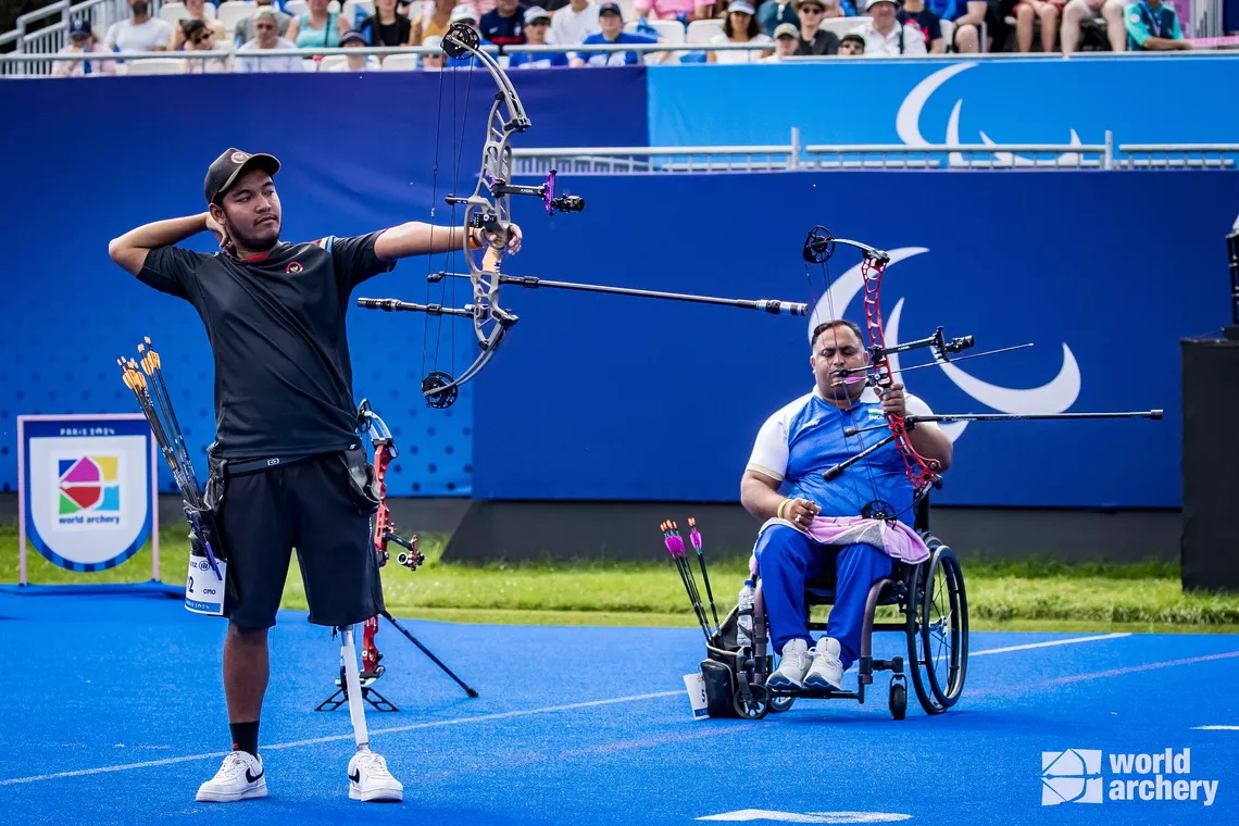 Ken Swagumilang shooting in Paris 2024.