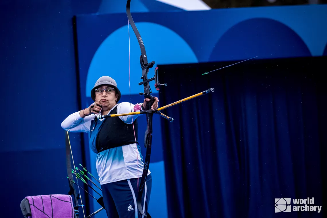 Aziza Benhami competes in her first Paralympics in Paris 2024.