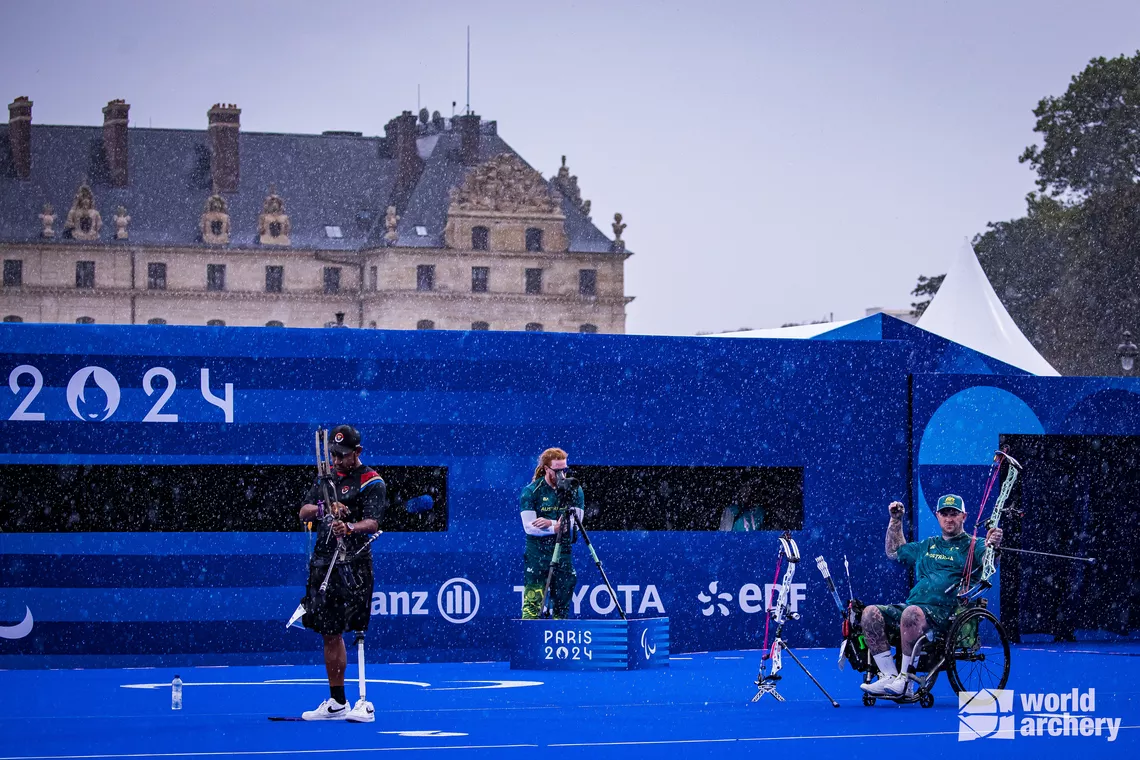 Patrick French lost to Ken Swagumilang in first round at Paris 2024 Paralympics.