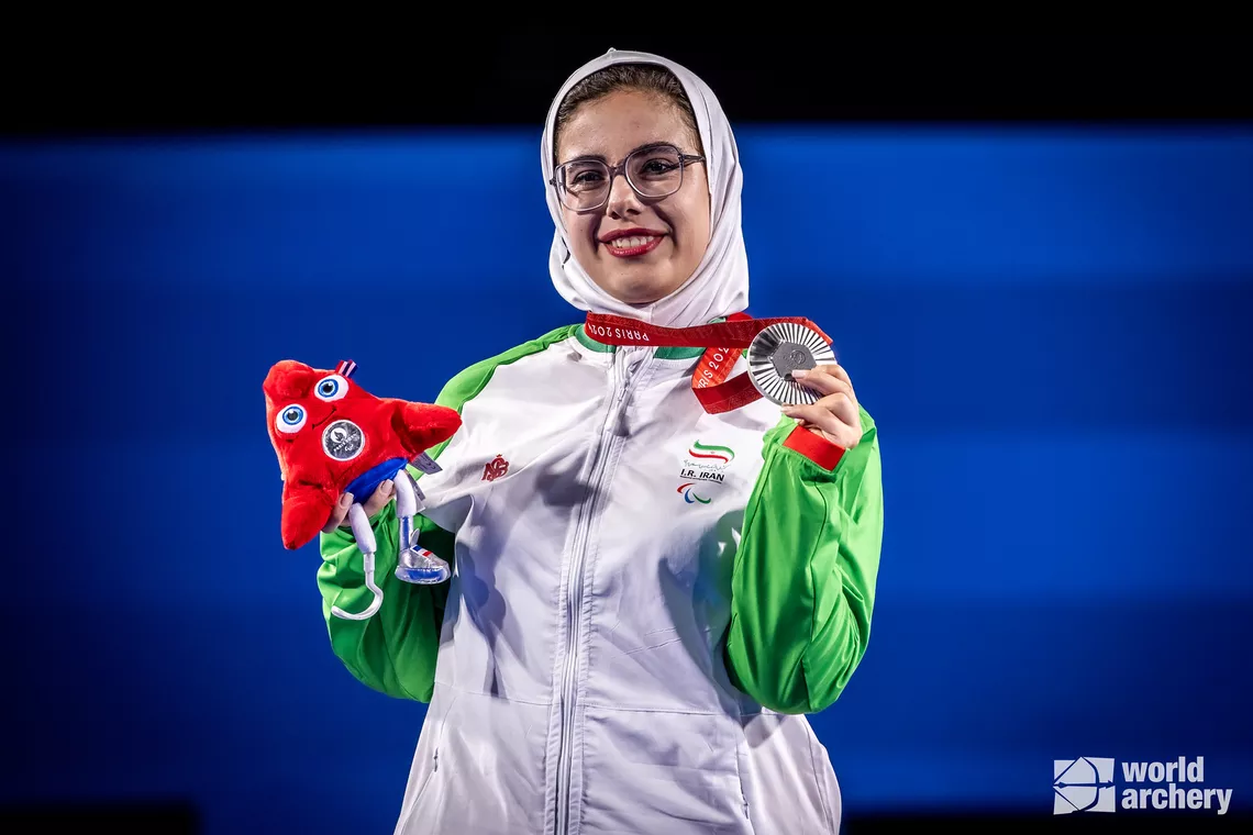 Fatemeh Hemmati silver medallist at the Paris 2024 Paralympic Games.