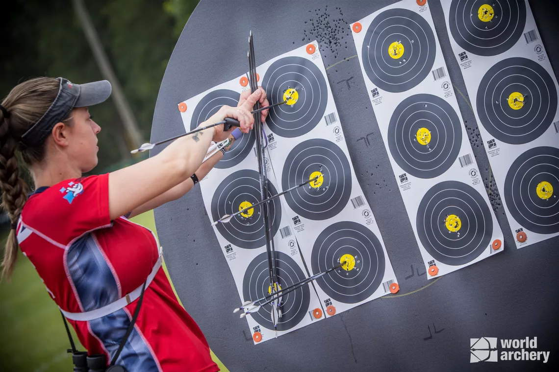 Field target faces at Birmingham 2022 World Games.