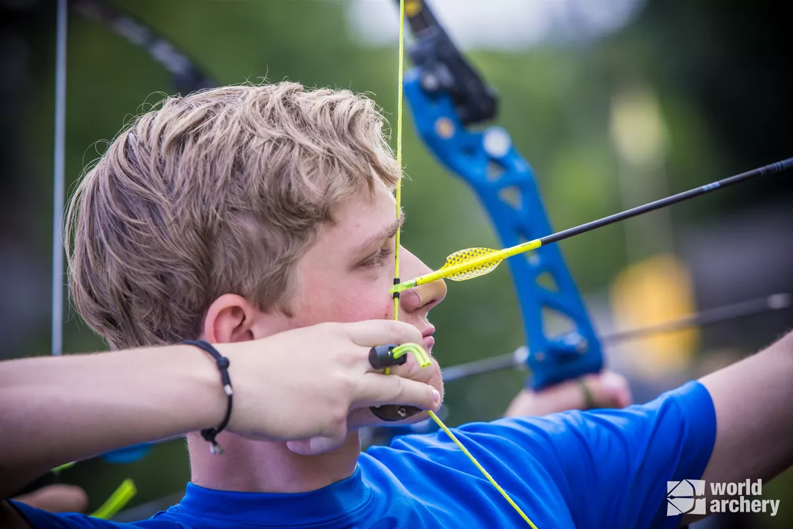 Leo Pettersson barebow men’s silver medallist at 2022 World Games.