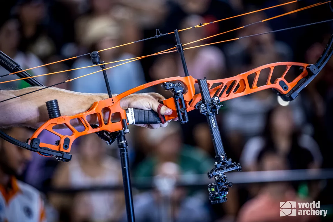 Compound is one of the two bow styles competing at the Archery World Cup Final.