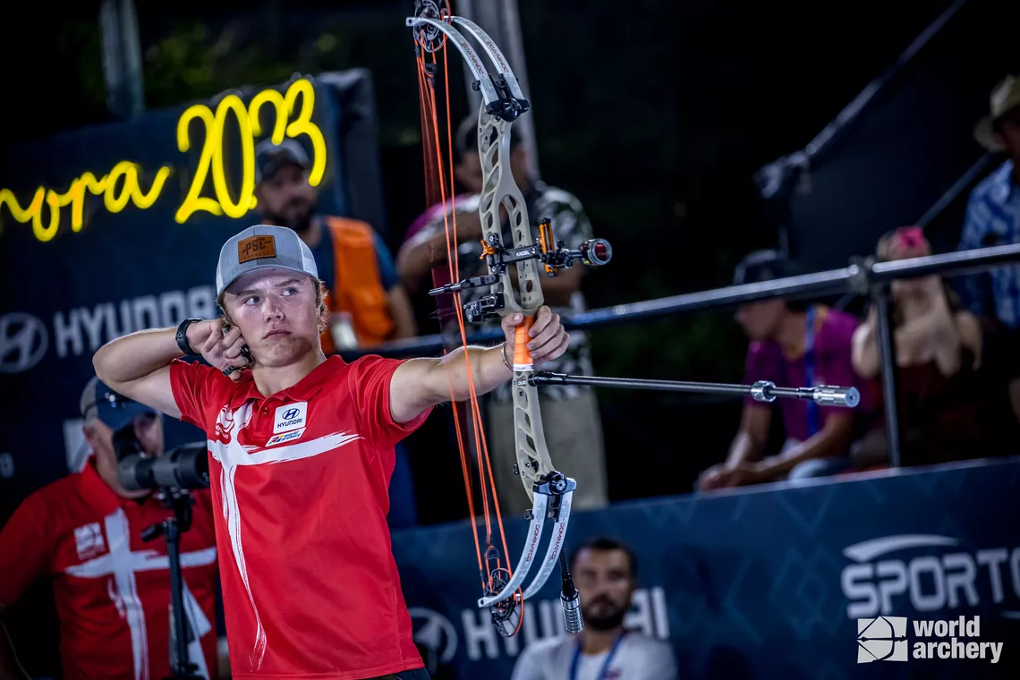 Mathias Fullerton is the compound men’s defending champion from Hermosillo 2023.