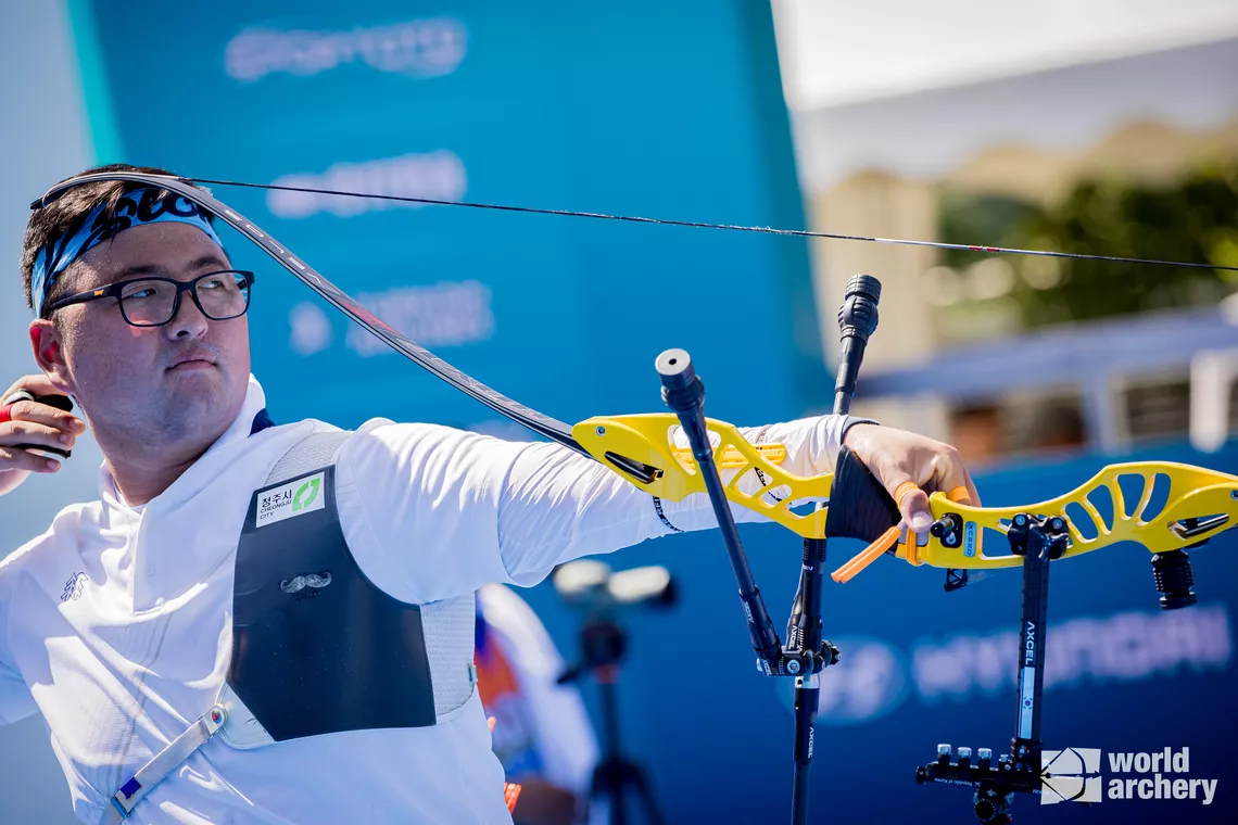Kim Woojin won the third stage of the 2024 Hyundai Archery World Cup season in Antalya.