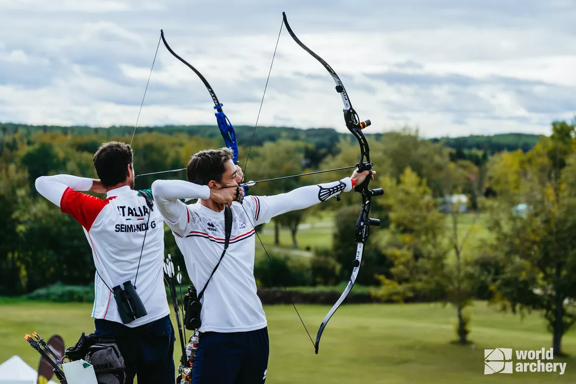 Barebow finals at Lac La Biche 2024 World Archery Field Championships.