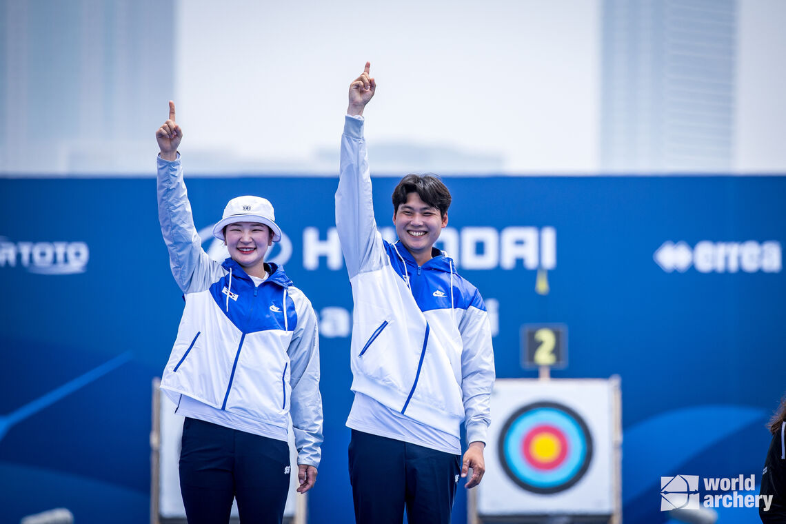 Kang Chae Yang earned three medals at Shanghai 2023 Hyundai Archery World Cup.
