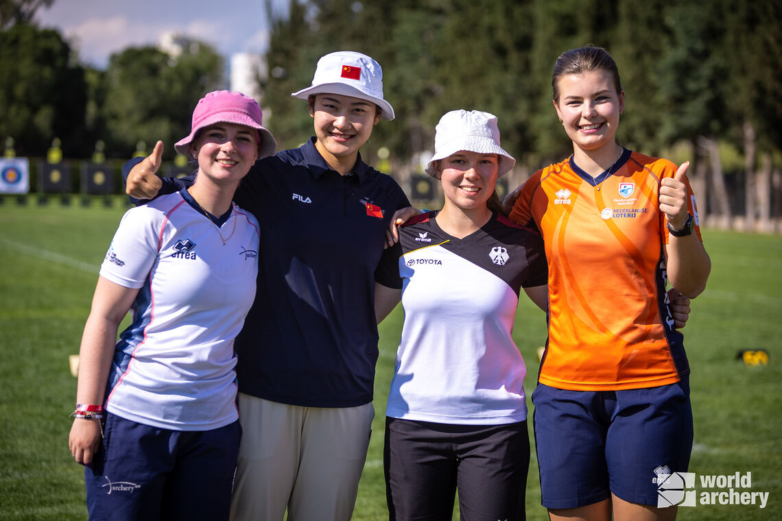Recurve women’s final four at Antalya 2023 Hyundai Archery World Cup.