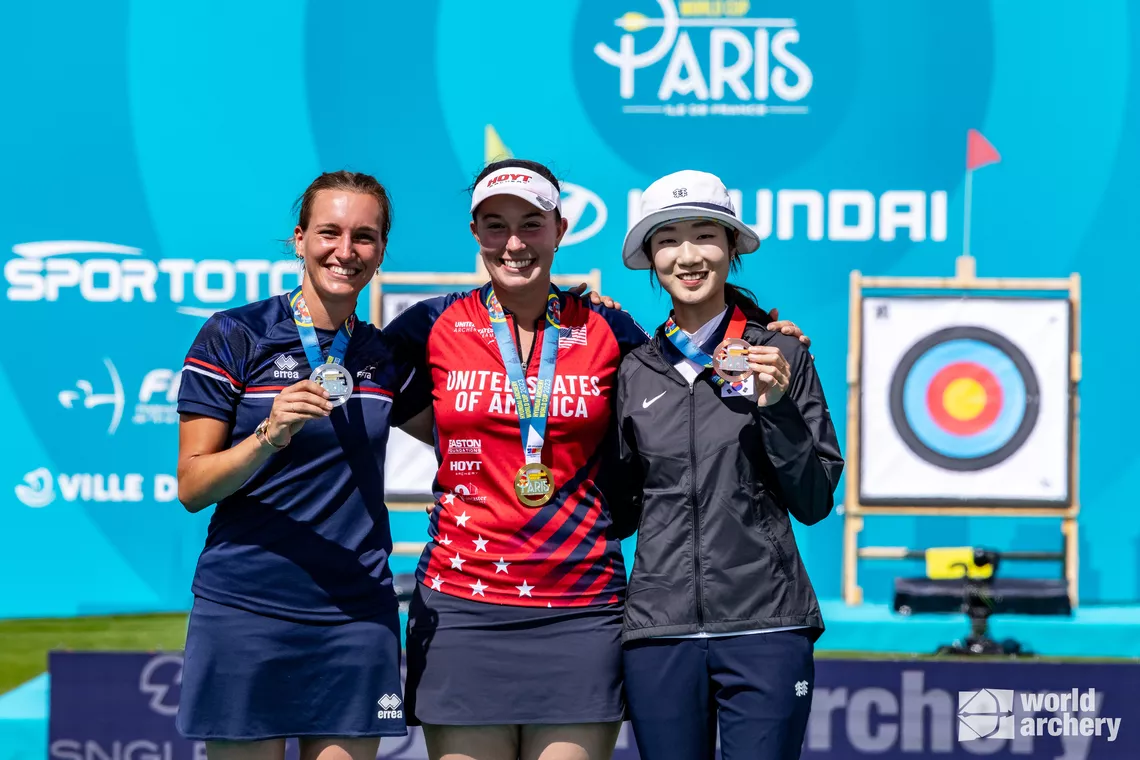 Médaille dargent pour Lisa Barbelin à la Coupe du Monde de Paris 2023.