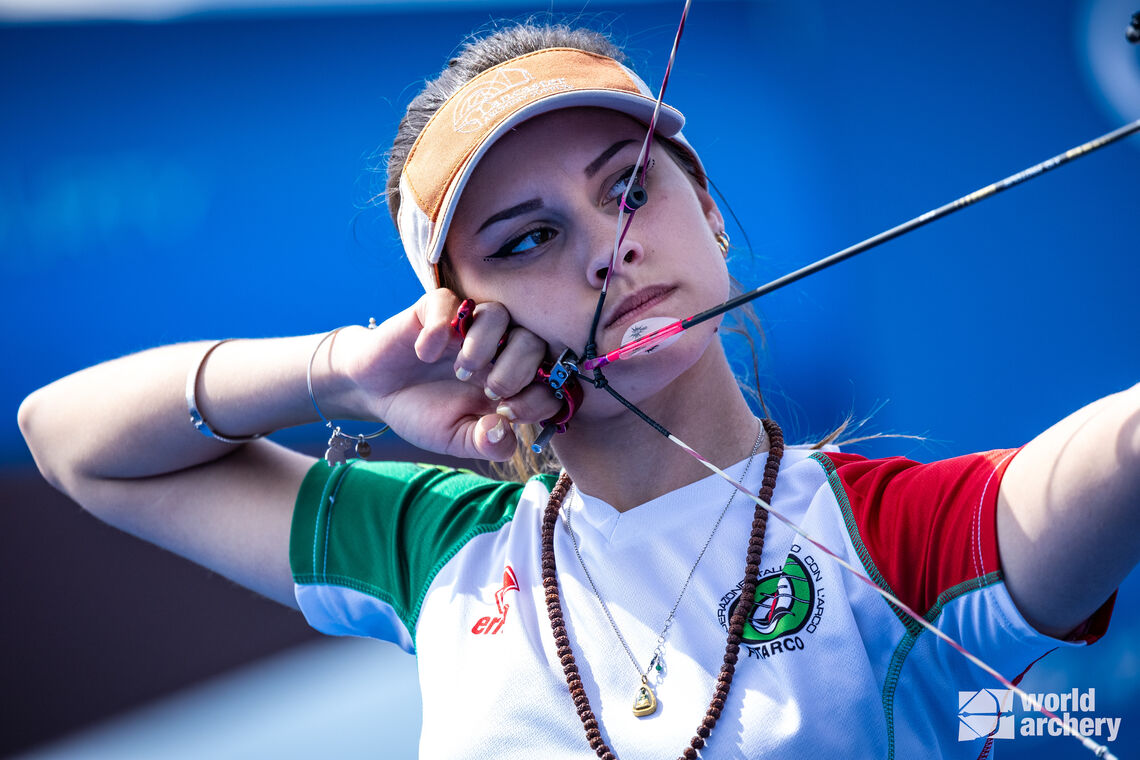 Elisa Roner at Antalya 2023 Hyundai Archery World Cup.