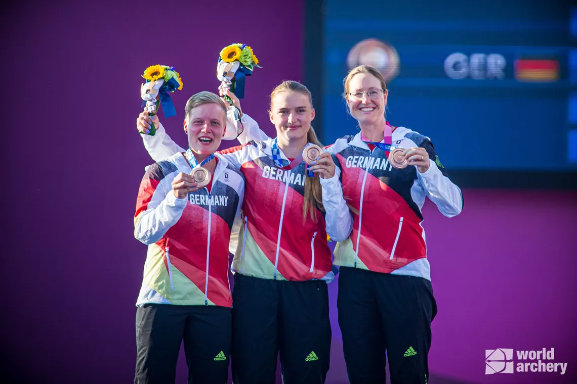 Women’s team bronze medal for Germany at Tokyo 2020 Olympic Games.