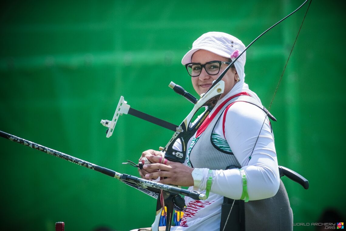 Zahara Nemati smiles during the Rio 2016 Olympic Games. 