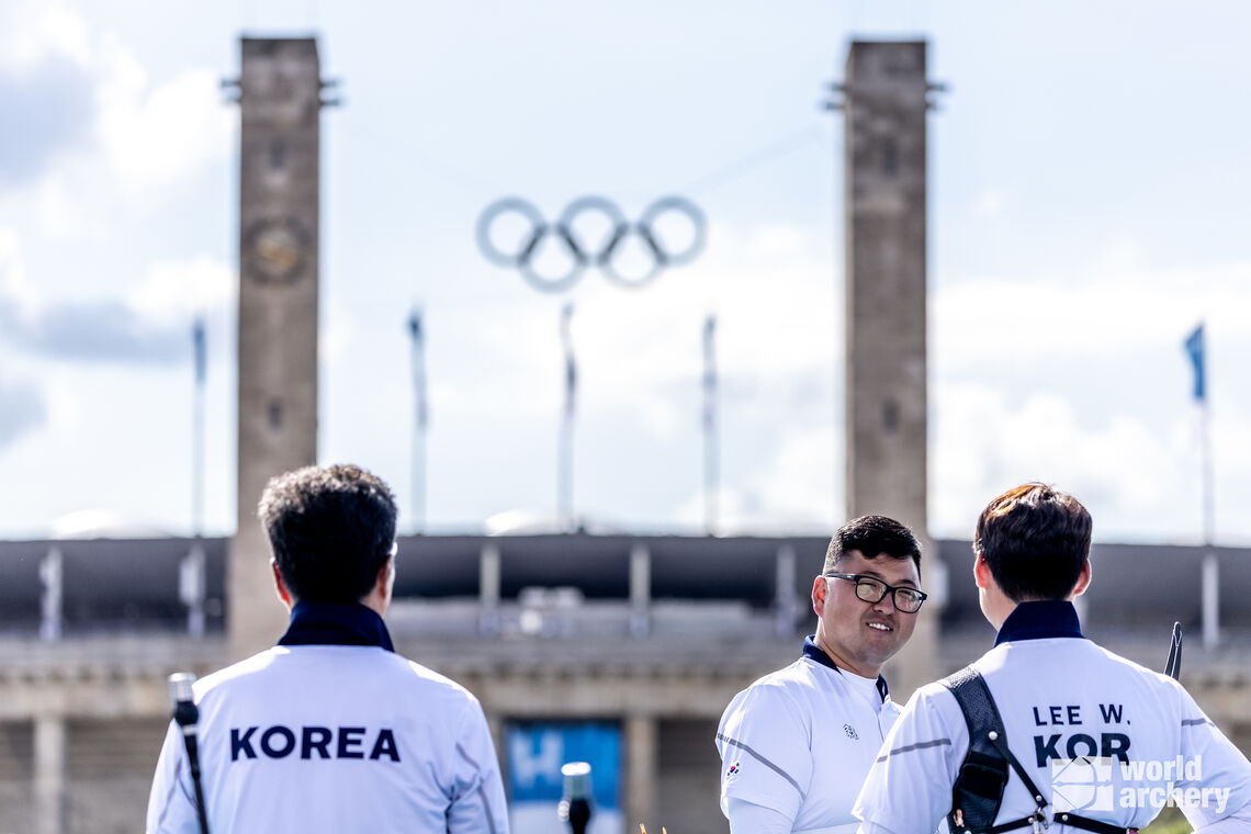 Korea won two team gold medals at the worlds in Berlin.