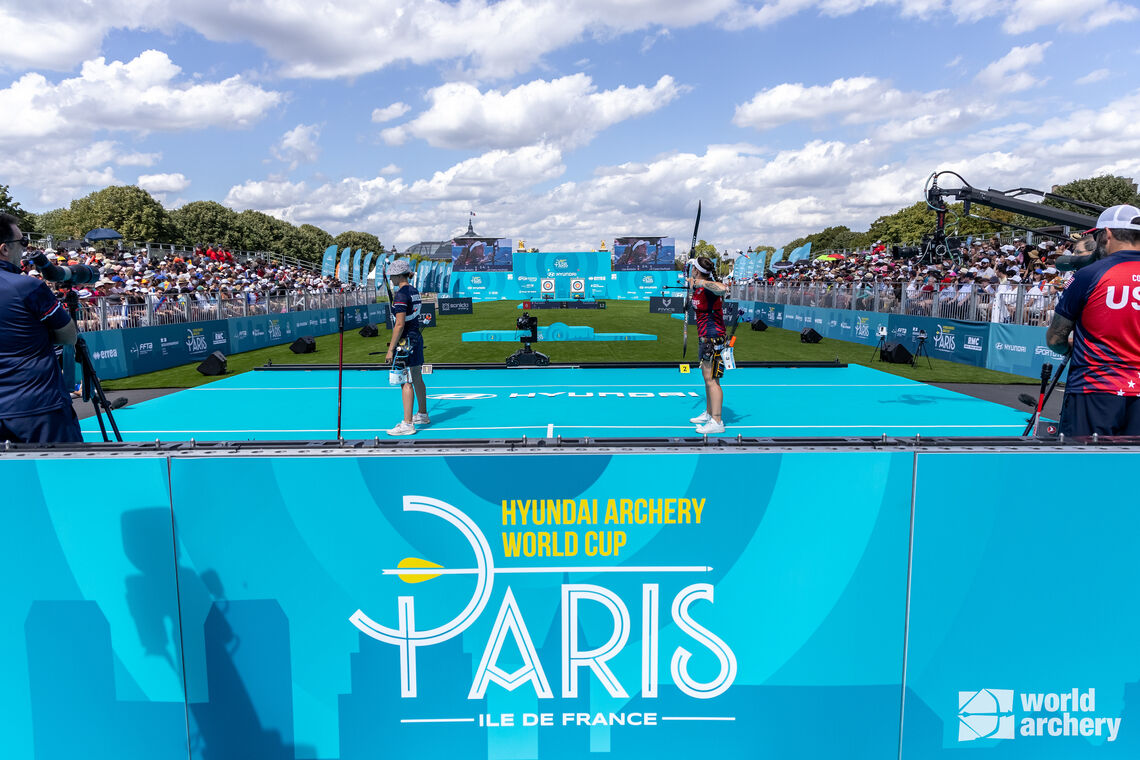 Casey Kaufhold won maiden gold at Paris 2023 Hyundai Archery World Cup.