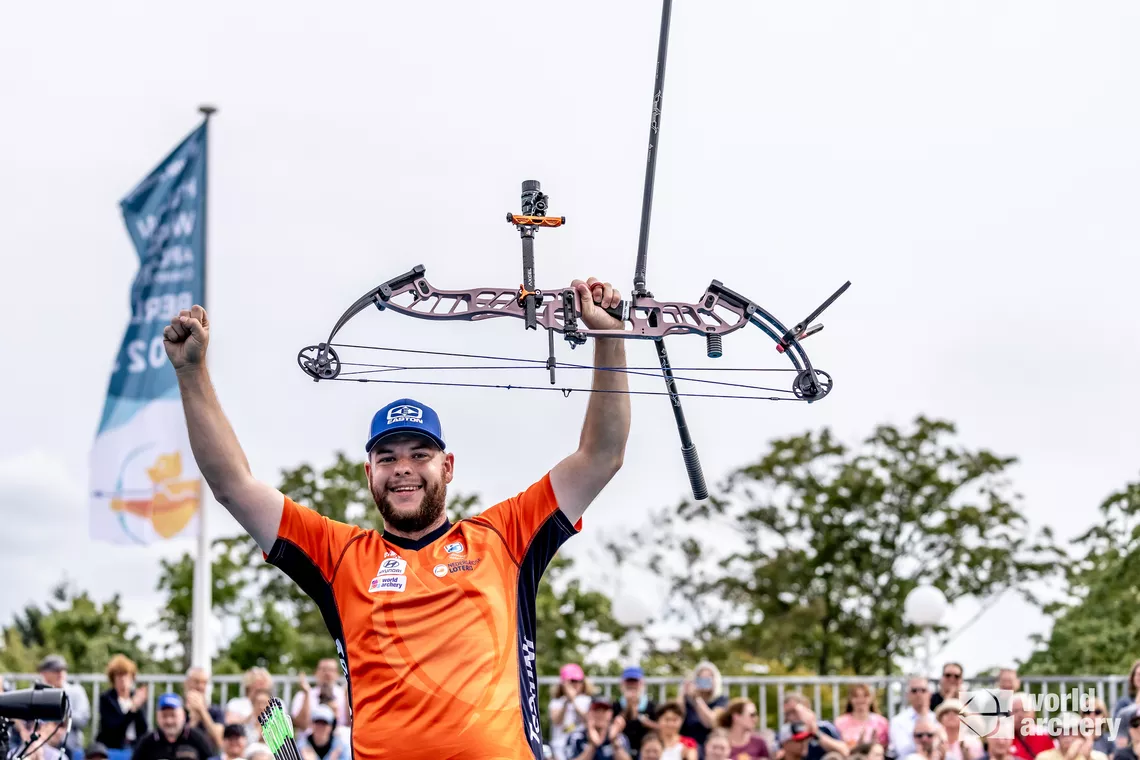 Mike Schloesser happy to win world championships bronze.