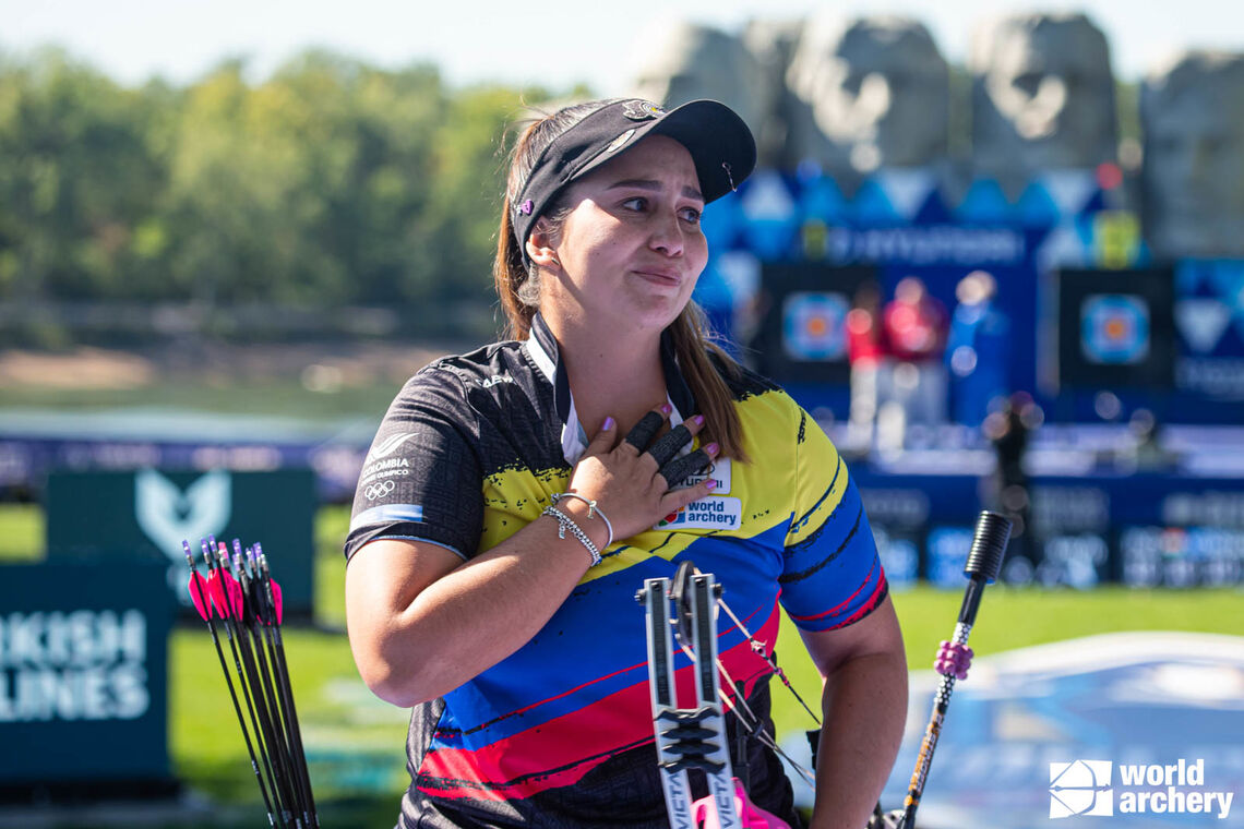 Sara Lopez was a three-time gold medallist at the 2021 worlds.