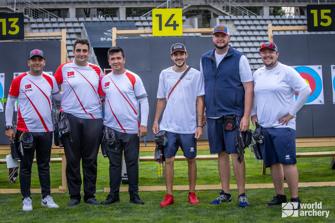 Turkey and France will shoot for compound men’s team gold at Paris 2022 Hyundai Archery World Cup.