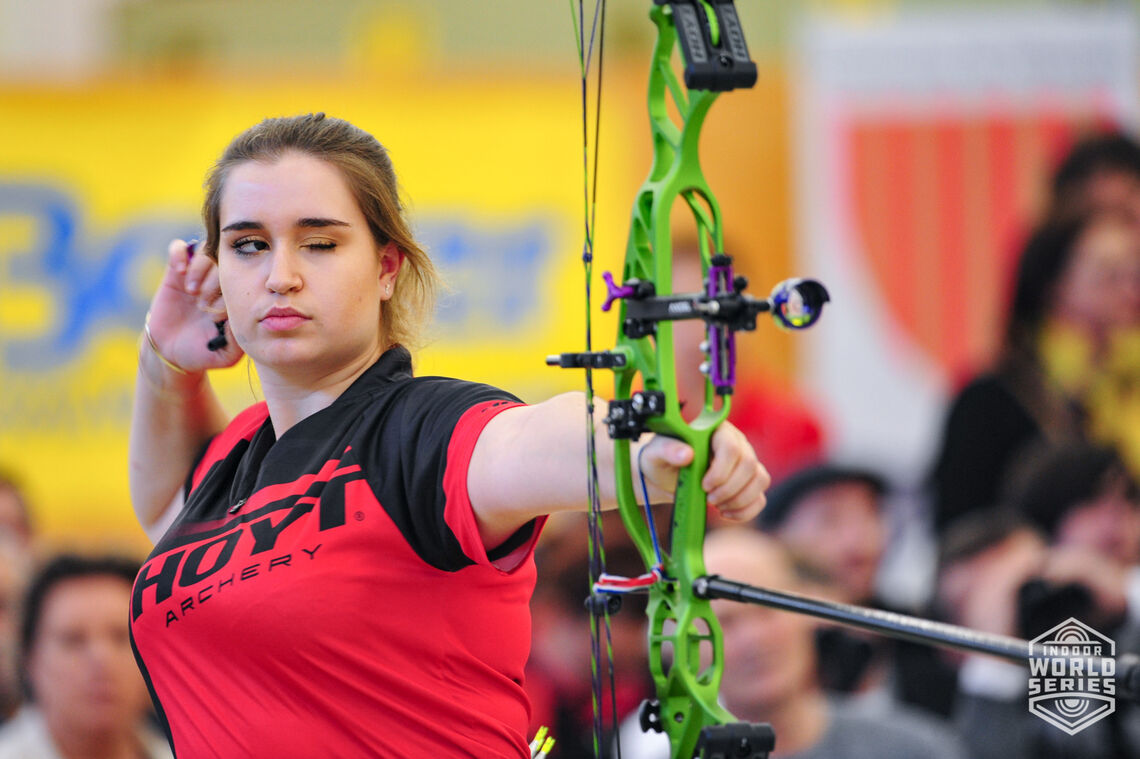 Ella Gibson shoots during the GT Open in 2019.