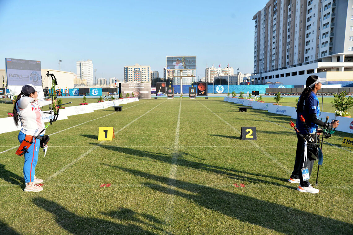 The finals arena at the Fazza tournament in 2021.