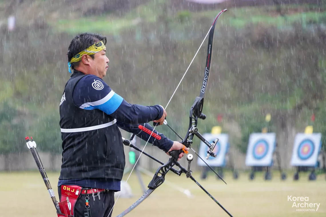 Oh Jin Hyek at the Korean national team trials in 2021.