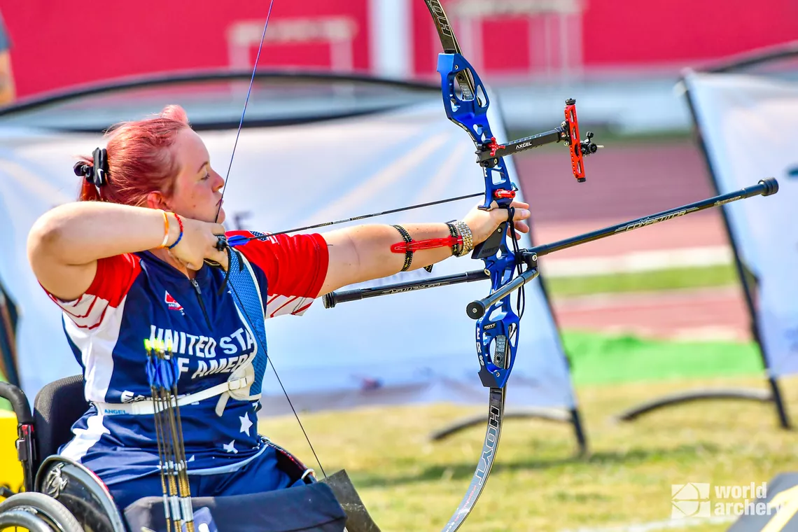 Emma Rose Ravish shoots during the Pan American Championships in 2021.