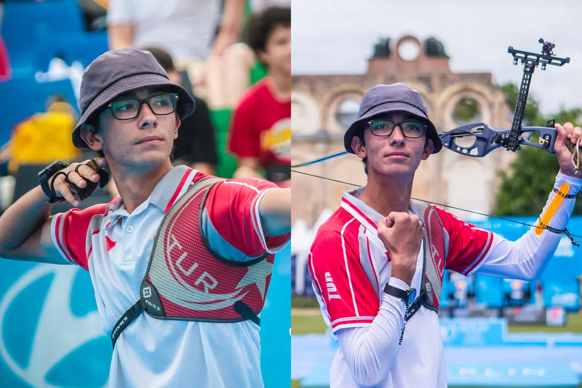 Mete Gazoz in Berlin in 2018 (left) and 2019 (right).
