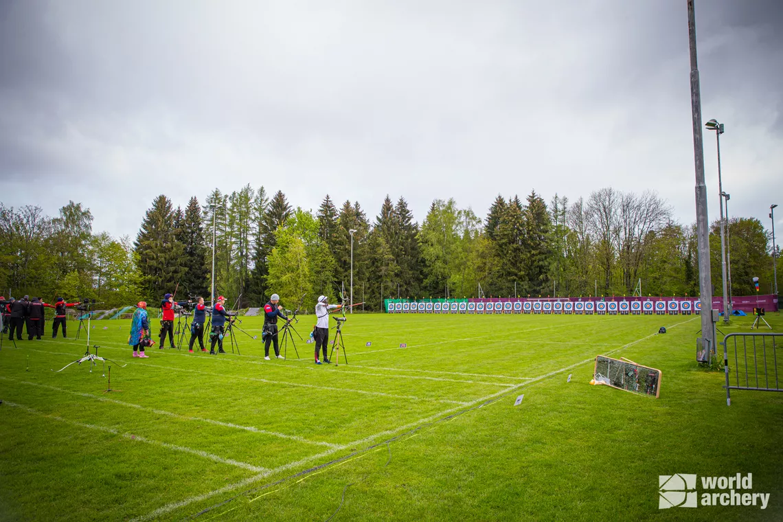 The left competition field at Lausanne 2021.