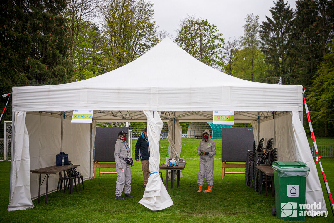 Equipment inspection at Lausanne 2021.