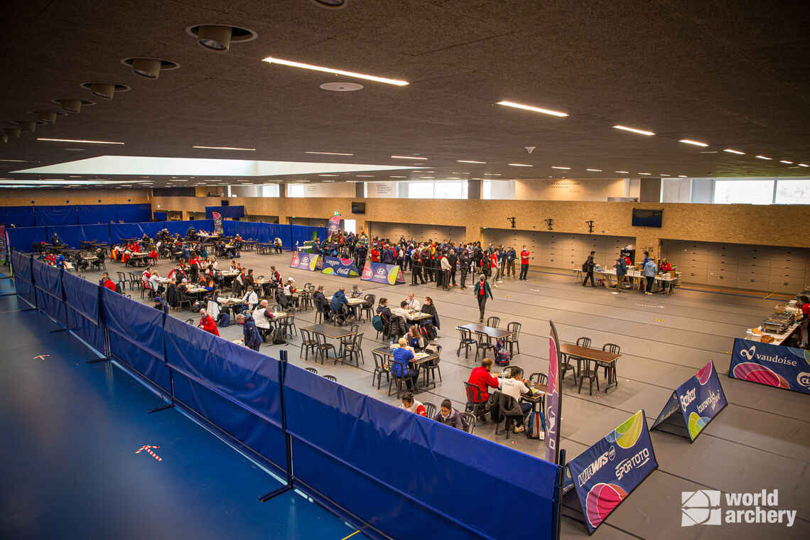 The food hall at Lausanne 2021.