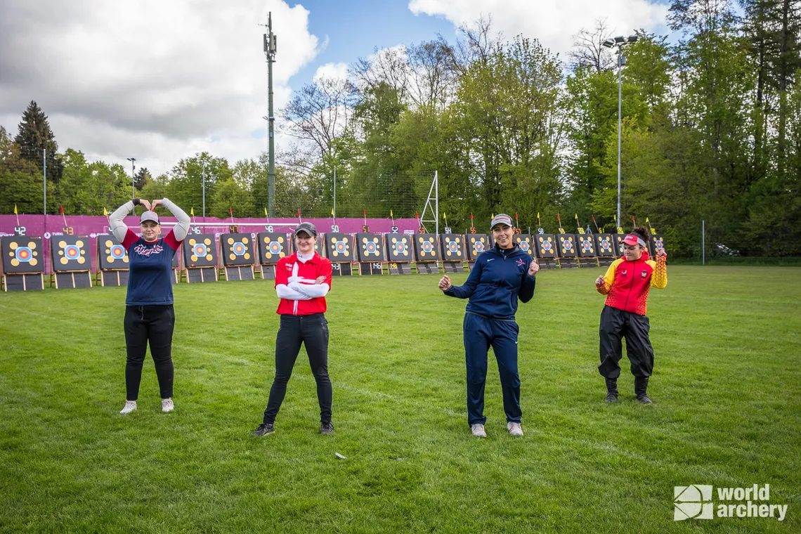 Final four: Compound women at Lausanne 2021.