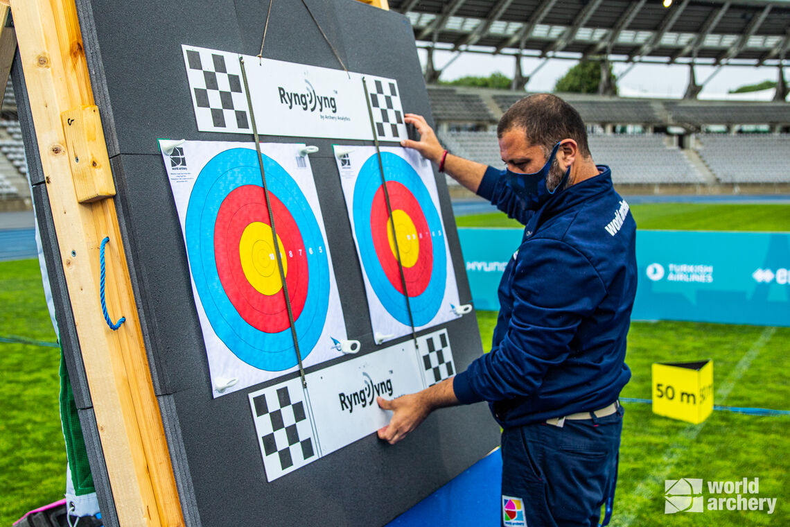 Triangulating compound targets for the RyngDyng during competition.