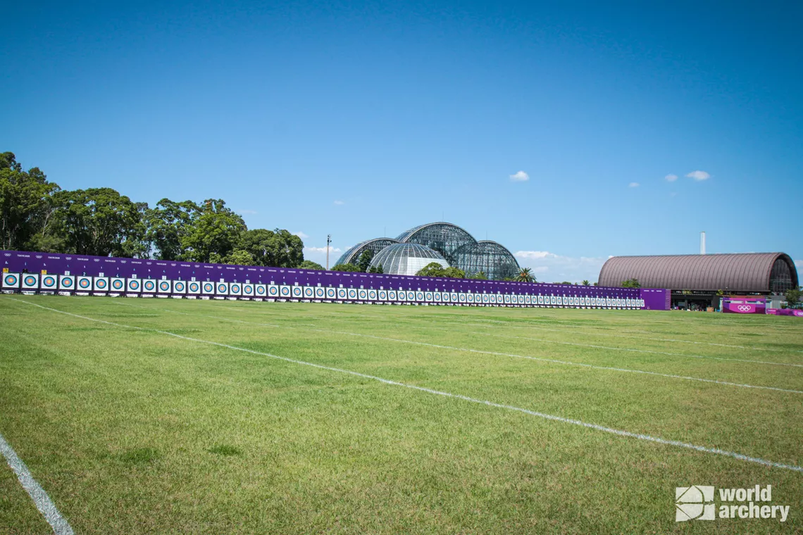 The qualification venue at Yumenoshima Park during the Olympics.