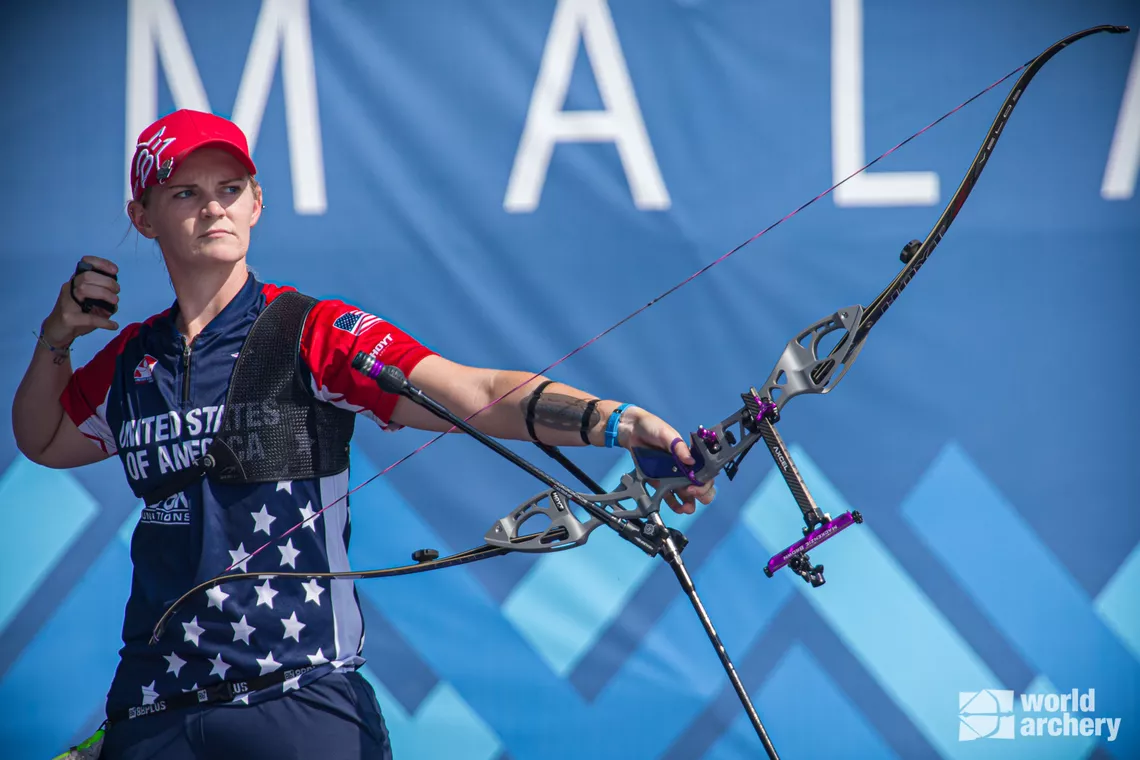 USA's Mackenzie Brown in Guatemala City at Stage 1 of the 2021 Hyundai Archery World Cup