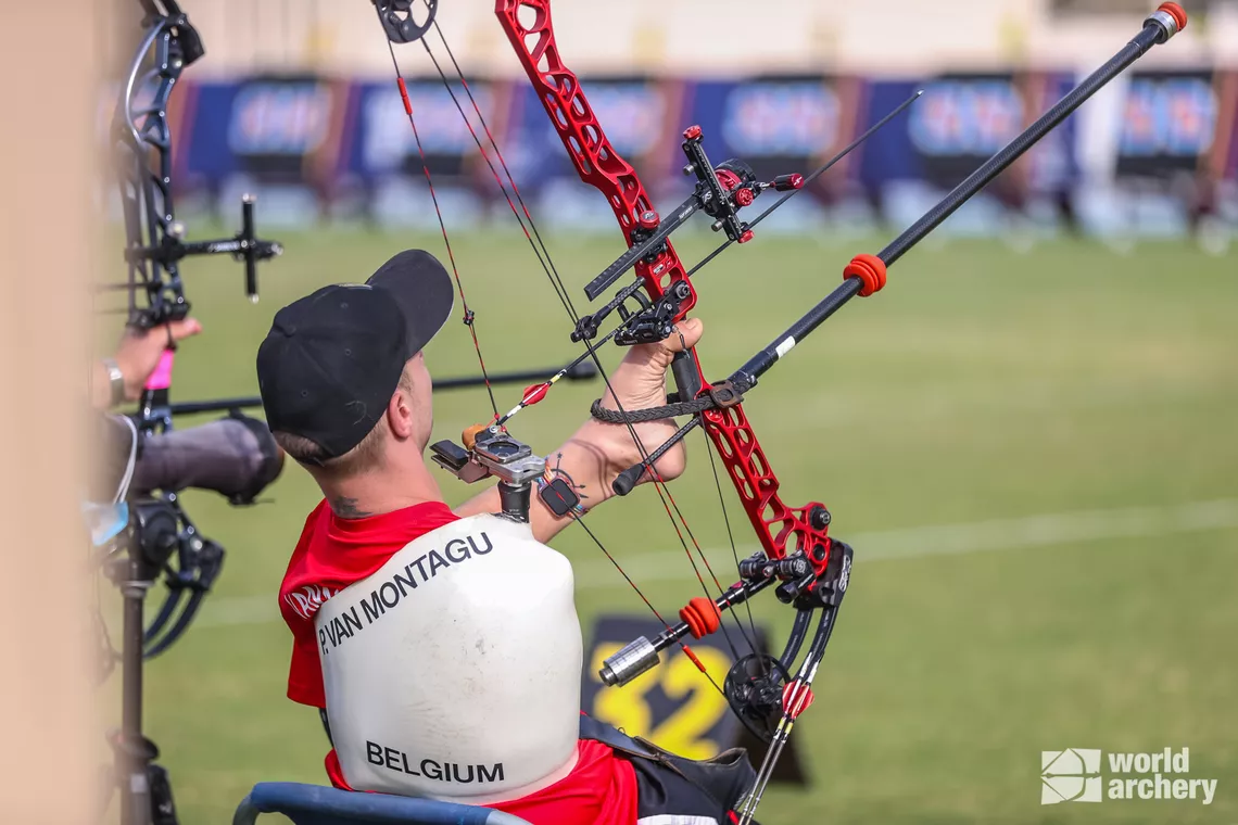 Belgian 'armless archer' Piotor Van Montagu