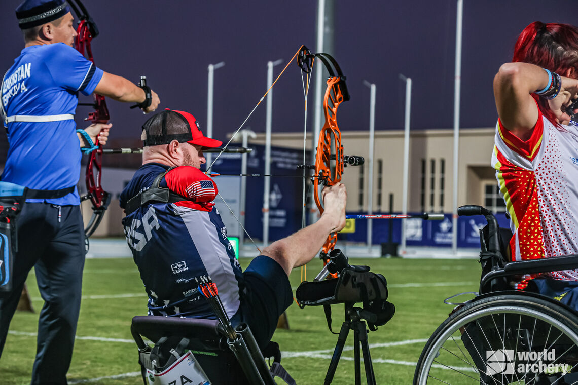 Matt Stutzman in qualification at Dubai 2022
