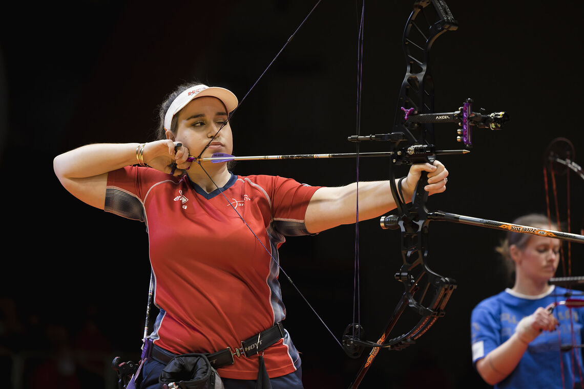 Ella Gibson shoots her way to gold at the 2022 Indoor Archery European Championship