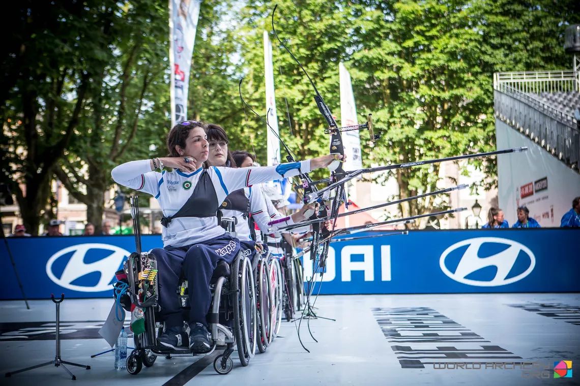 Elisabetta Mijno at the 2019 World Archery Para Championships