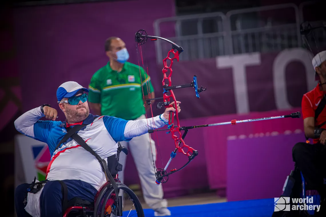 David Drahoninsky on his way to gold at Tokyo 2020