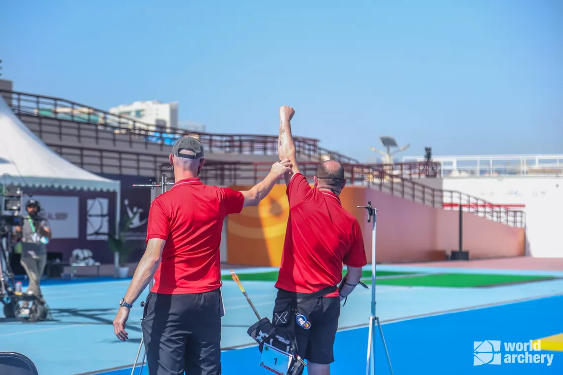 Ruben Vanhollebeke after winning gold at Dubai 2022