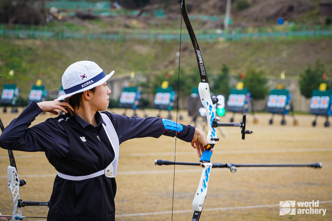 An San won three gold medals at Tokyo 2020 – but still has to shoot through trials to make this year’s squad.