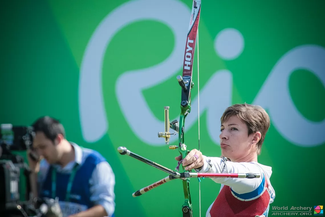 Evangelia Psarra in action at Rio 2016