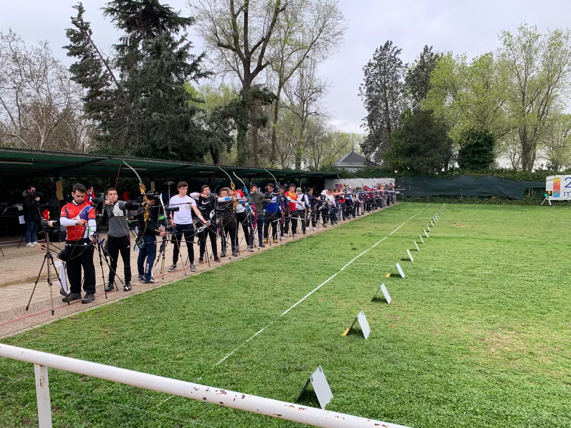 Pictures of the recurve, compound and barebow selection of 2022 for Spain