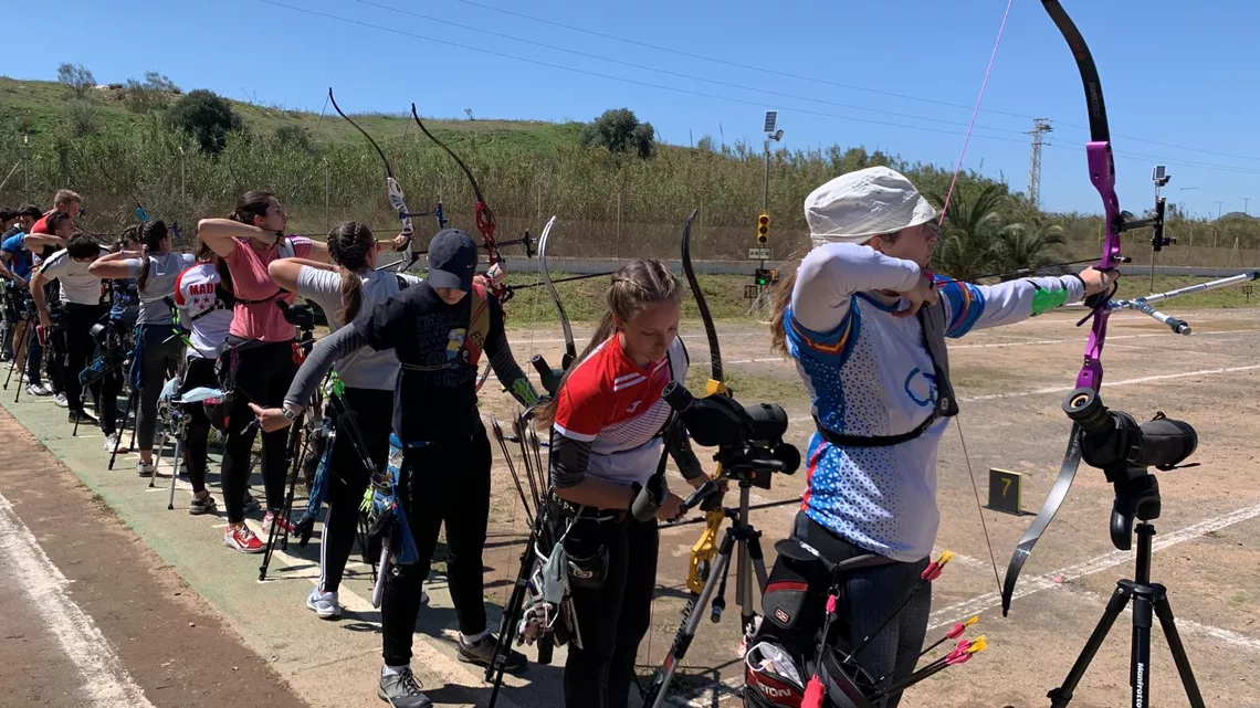 Pictures of the recurve, compound and barebow selection of 2022 for Spain