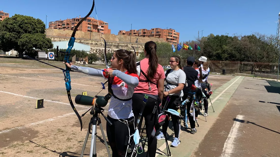 Pictures of the recurve, compound and barebow selection of 2022 for Spain