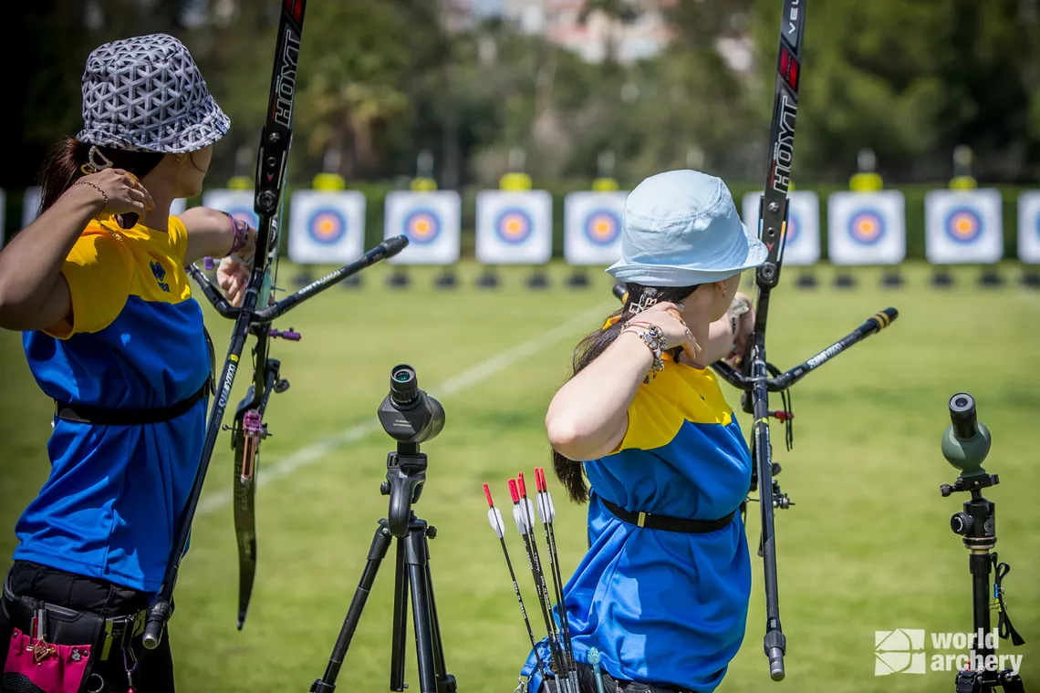 Ukraine sent a full recurve delegation to the season opener.
