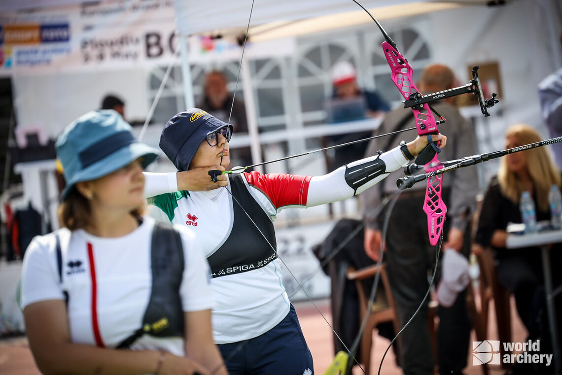 Chiara Rebagliati beat Caroline Lopez in a shoot-off for recurve women’s gold.