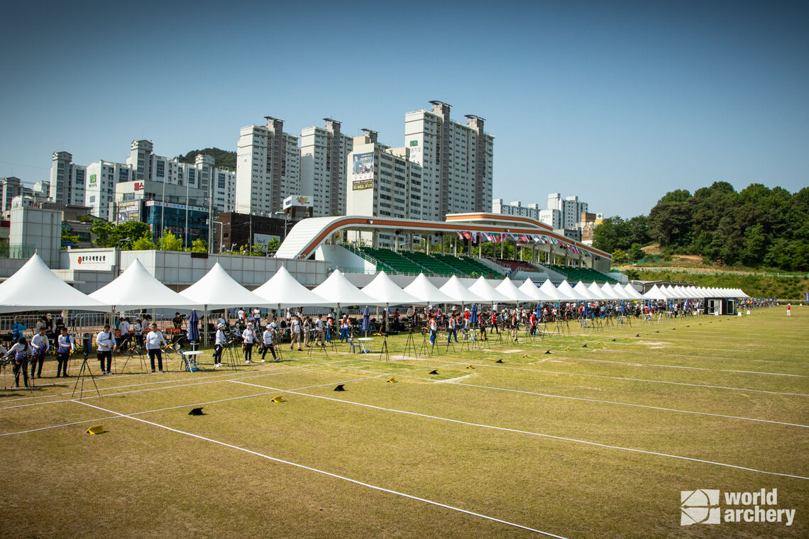 The competition field in Gwangju.