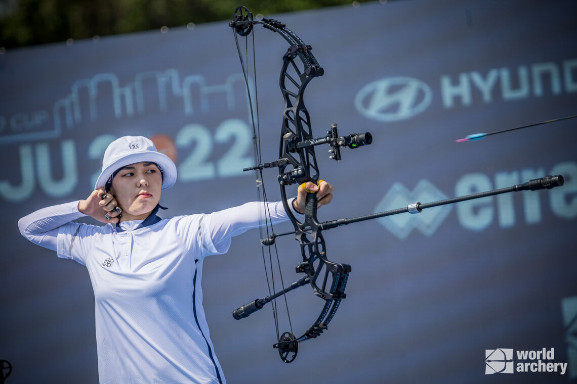 Kim Yunhee in action at Gwangju 2022